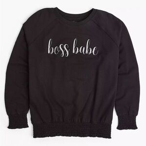 Lane Bryant Black 'Boss Babe' Sweatshirt